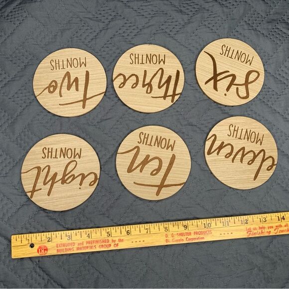 Wooden Milestone Discs - Picture 3 of 3